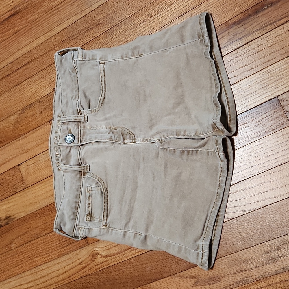 AEO Super Stretch Midi shorts size 2